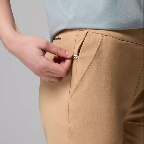 Columbia Women's Track Pants Active Fit Pull-on Joggers Tan Canoe Size Medium - Picture 5 of 16